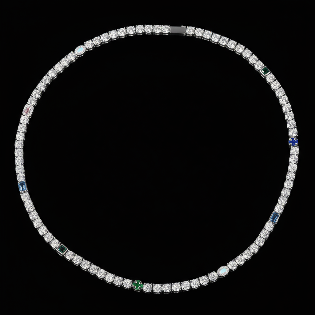 CHROME TENNIS CHAIN