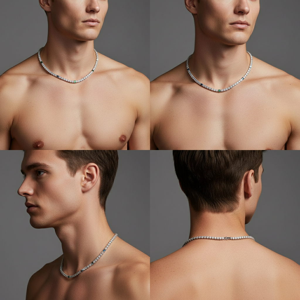 CHROME TENNIS CHAIN