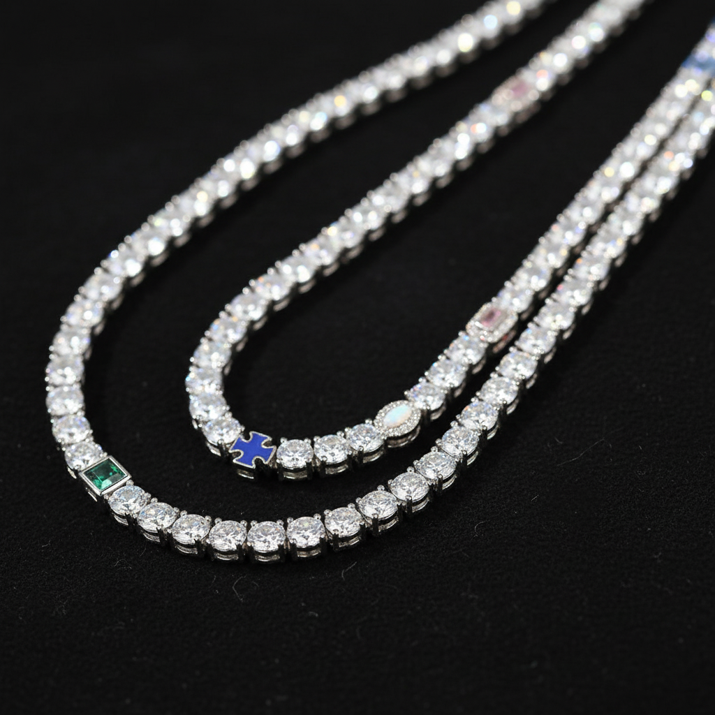 CHROME TENNIS CHAIN