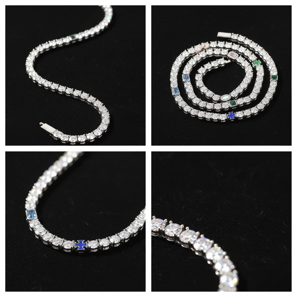 CHROME TENNIS CHAIN
